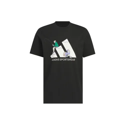 Adidas Graphic Short Sleeve T-Shirt Унисекс Черный