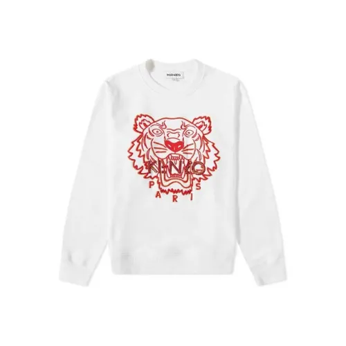 KENZO Classic Tiger Head Белый Мужской Свитшот
