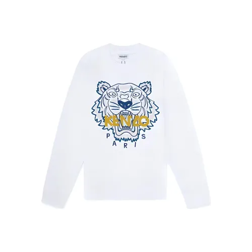 KENZO Classic Tiger Head Белый Мужской Свитшот