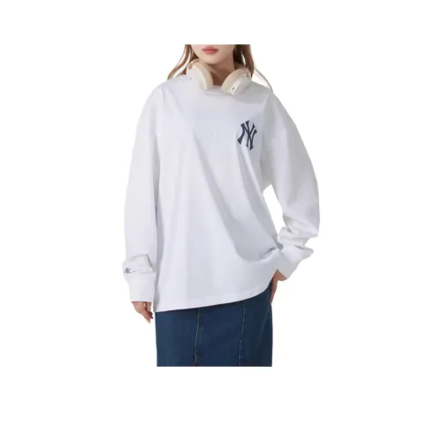 Mlb Base Logo Fashion Sports Collection New York Yankees T-Shirt Унисекс Белый