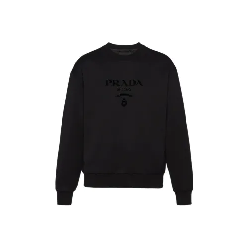 PRADA Мужские черные свитшоты