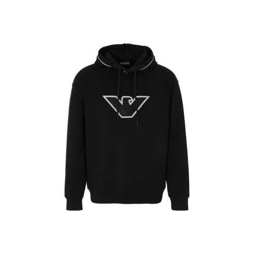 EMPORIO ARMANI FW23 Толстовка Мужской Черный