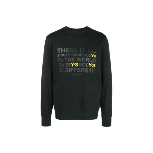 Y 3 Черные Мужские Свитшоты