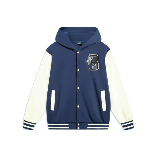 LINING Толстовка Унисекс Темно-Морской Синий Пыльный Хаки