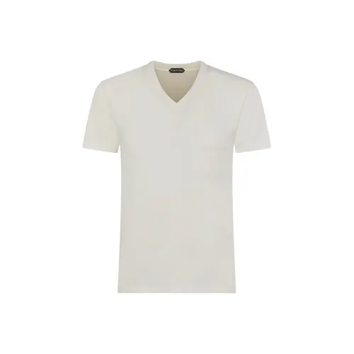 TOM FORD Белая Мужская T-рубашка