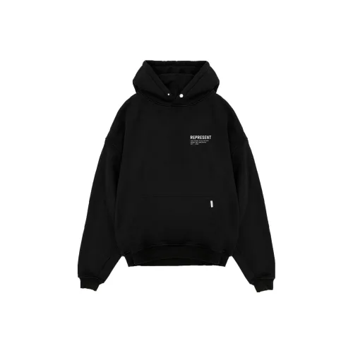 REPRESENT Monochrome Icons Hoodie Hoodie Men's Black
