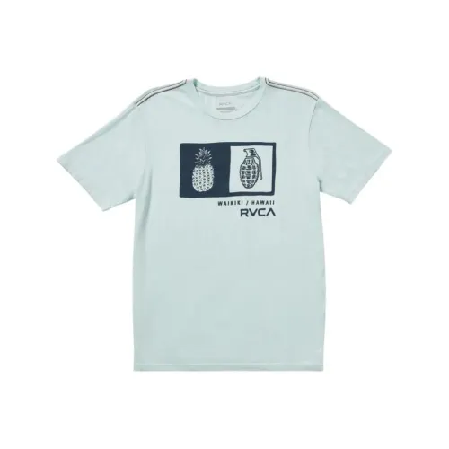 RVCA Светло-Синие Мужские T-Рубашки