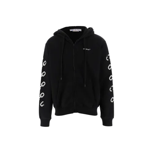 Off Белый FW22 Черный Мужские Толстовки