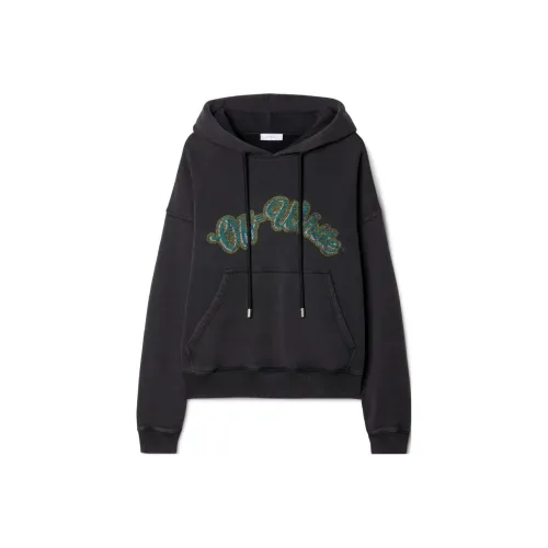 OFF Белый FW23 Толстовка Регулярный крой Мужской Черный