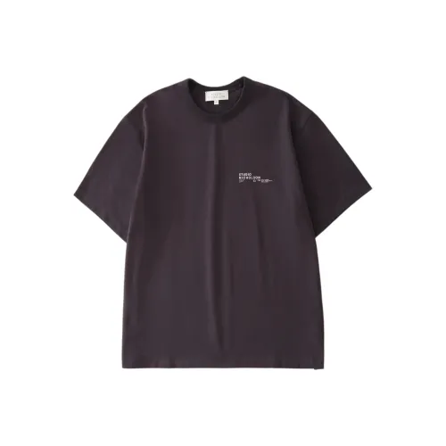 STUDIO NICHOLSON Рубашка Мужская Черная Виноградная