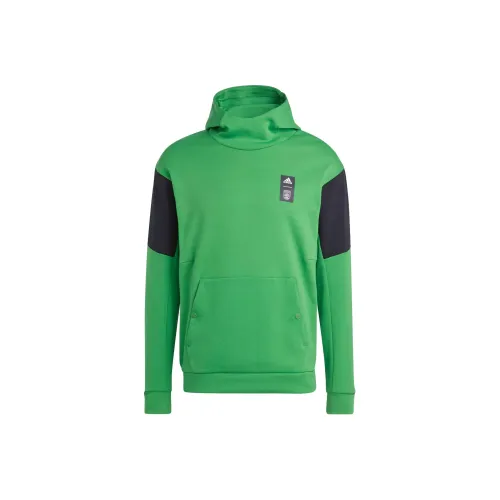 Adidas Austin FC Travel Hoodie Sweatshirt Men's Green