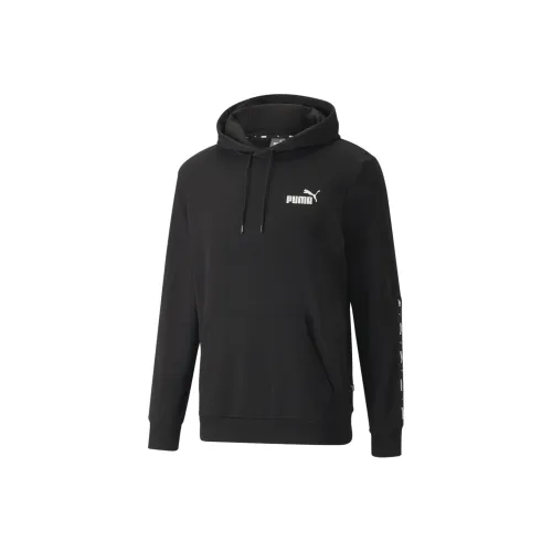 PUMA Essential+ Свитшот с капюшоном Tape для мужчин черный