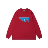 Бургундский-синий принт