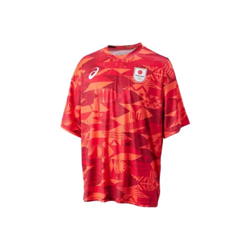 ASICS Red Men's T-Shirts ASICS Красный Мужские Футболки