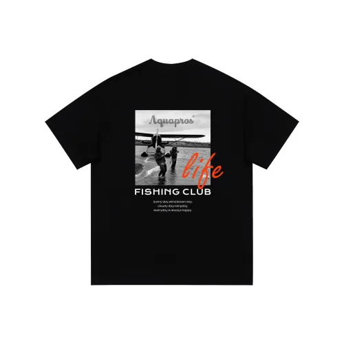 AQUAPROS Черная унисекс футболка