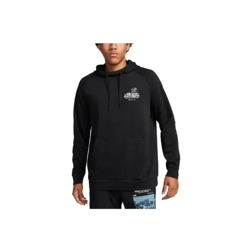 nike Dri Fit С капюшоном Фитнес Пуловер Свитшот Мужской Черный