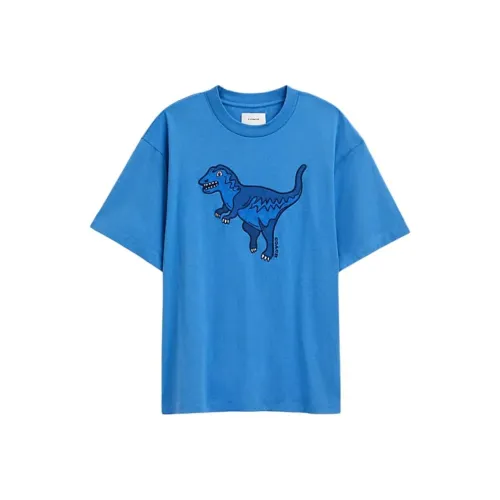 COACH Rexy SS24 T Рубашка Мужская Синяя