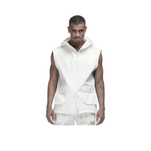 NORVINCY Два WAY Молния Однотонный Без рукавов Толстовка Унисекс