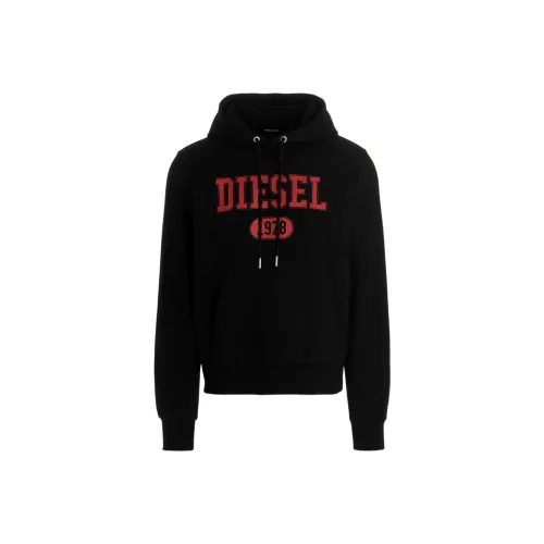DIESEL Черные Мужские Свитшоты