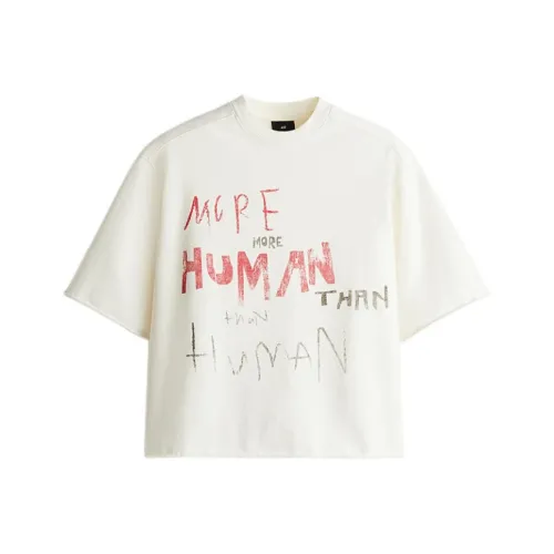 H&M Кремовые Мужские T-рубашки