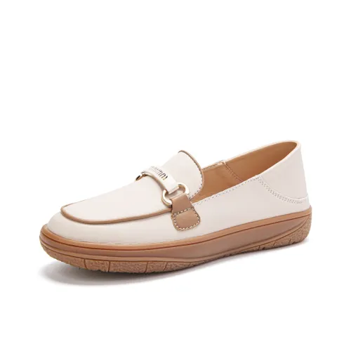 Reivanti Лоферы 3 см Женские Бежевые