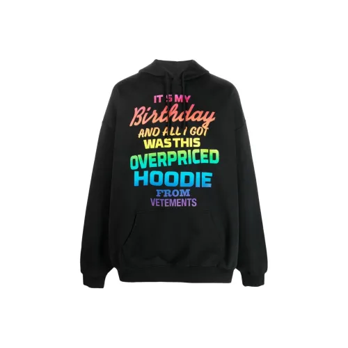 Vetements Черные Мужские Свитшоты