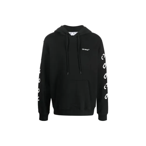 Off Белый FW22 Черный Мужские Толстовки