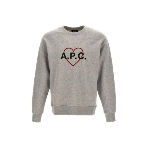 A.P.C. Joint Paragraph Серый Мужской Свитшот