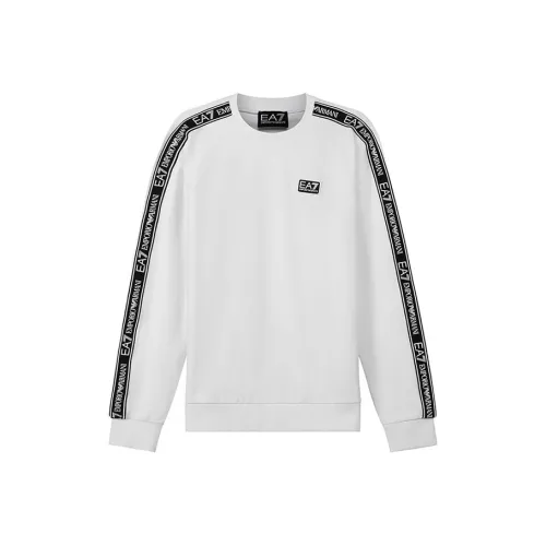 EMPORIO ARMANI EA7 SS22 Толстовка Мужской Белый