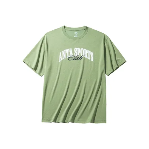 Anta Life Collection Серый Горох Зеленый Мужская T-Рубашка