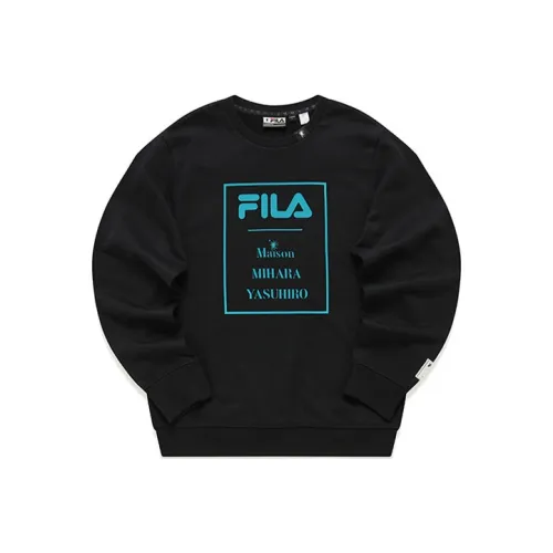 FILA MIHARA YASUHIRO Коллаборация Коллекция Глубокий Черный Мужские Толстовки