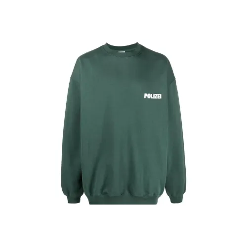 Vetements Зеленый Унисекс Свитшоты