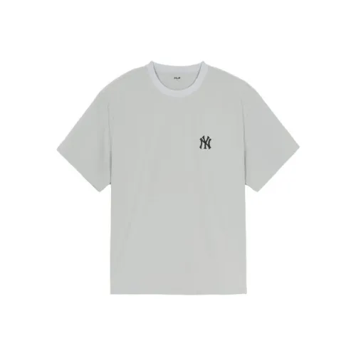 Mlb Base Logo GofcoreBasic Нью-Йорк Янкис T-рубашка Унисекс Светлый Серый