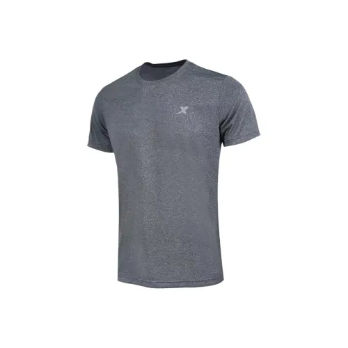 XTEP Variety Тренировки Коллекция T Рубашка Мужская Лен Серый