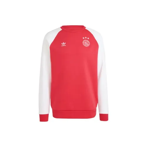 Adidas Originals Essential Ajax Amsterdam ESSENTIALS TREFOIL CREW SWEATSHIRT Мужской Красный