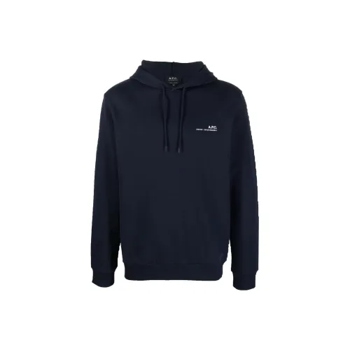 A.P.C. Joint Paragraph Синий Мужской Свитшот