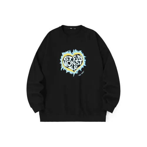 BT Круглый вырез Свободный крой Толстовка Унисекс