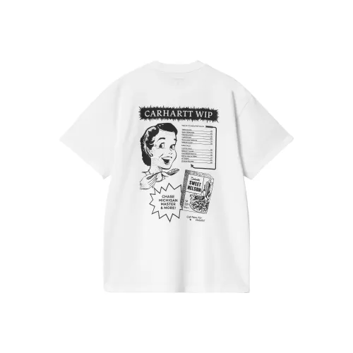 Carhartt WIP SS25 S S Каталог T Рубашка Короткий Рукав T Рубашки Мужской Белый