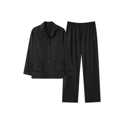 LEZIYUN Пижамный комплект женский черный