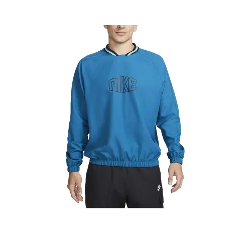 nike Graphic Football Shell Top Sweatshirt Men's Blue