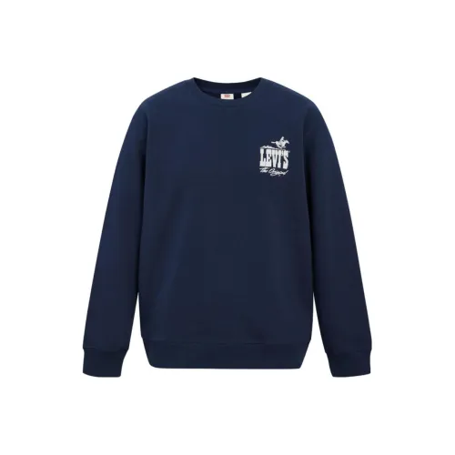 Levi's Свитшот Мужской Темно-Синий