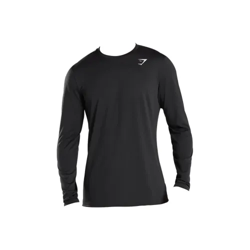 GYMSHARK Arrival Long Sleeve T-Shirt Рубашка Мужская Черная