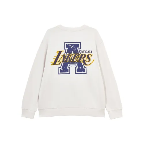 JACK JONES· JACK JONES X NBA JACK JONES X Lakers NBA Свитшот Унисекс Сатин Белый