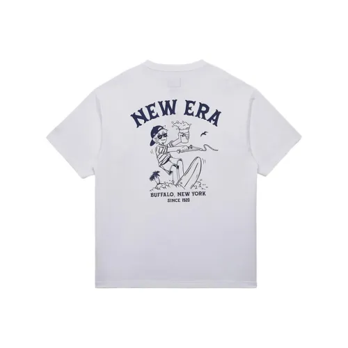 New Era Белый Унисекс Футболка