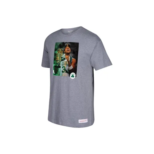 NBA Boston Celtics Team MITCHELL NESS Paul Pierce T-Shirt Мужской Серый
