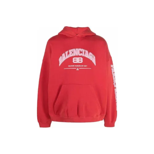 Balenciaga Red Men's Sweatshirts Баленсиага Красный Мужские Толстовки