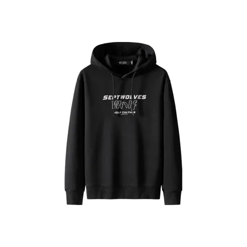 SEPTWOLVES Толстовка Мужской Черный