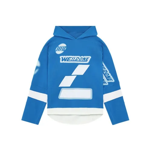 WE11DONE Синий Унисекс Свитшоты