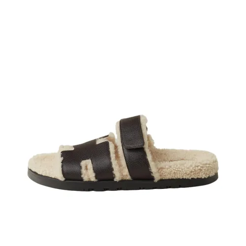 HERMES Chypre Слипоны Мужской Умбра Коричневый