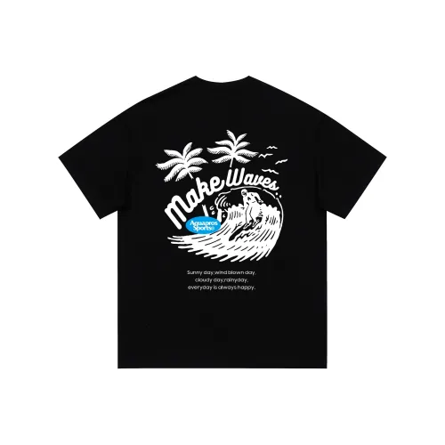 AQUAPROS Черная унисекс футболка